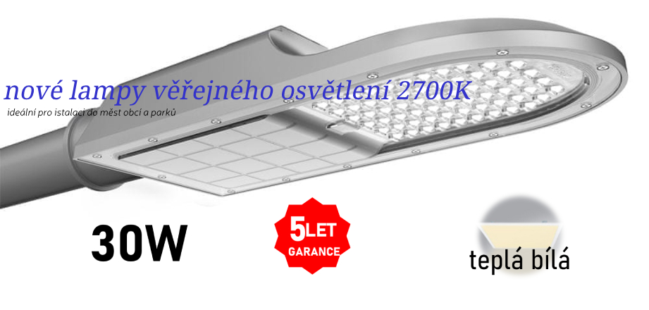 nové veřejné osvětlení 2700K